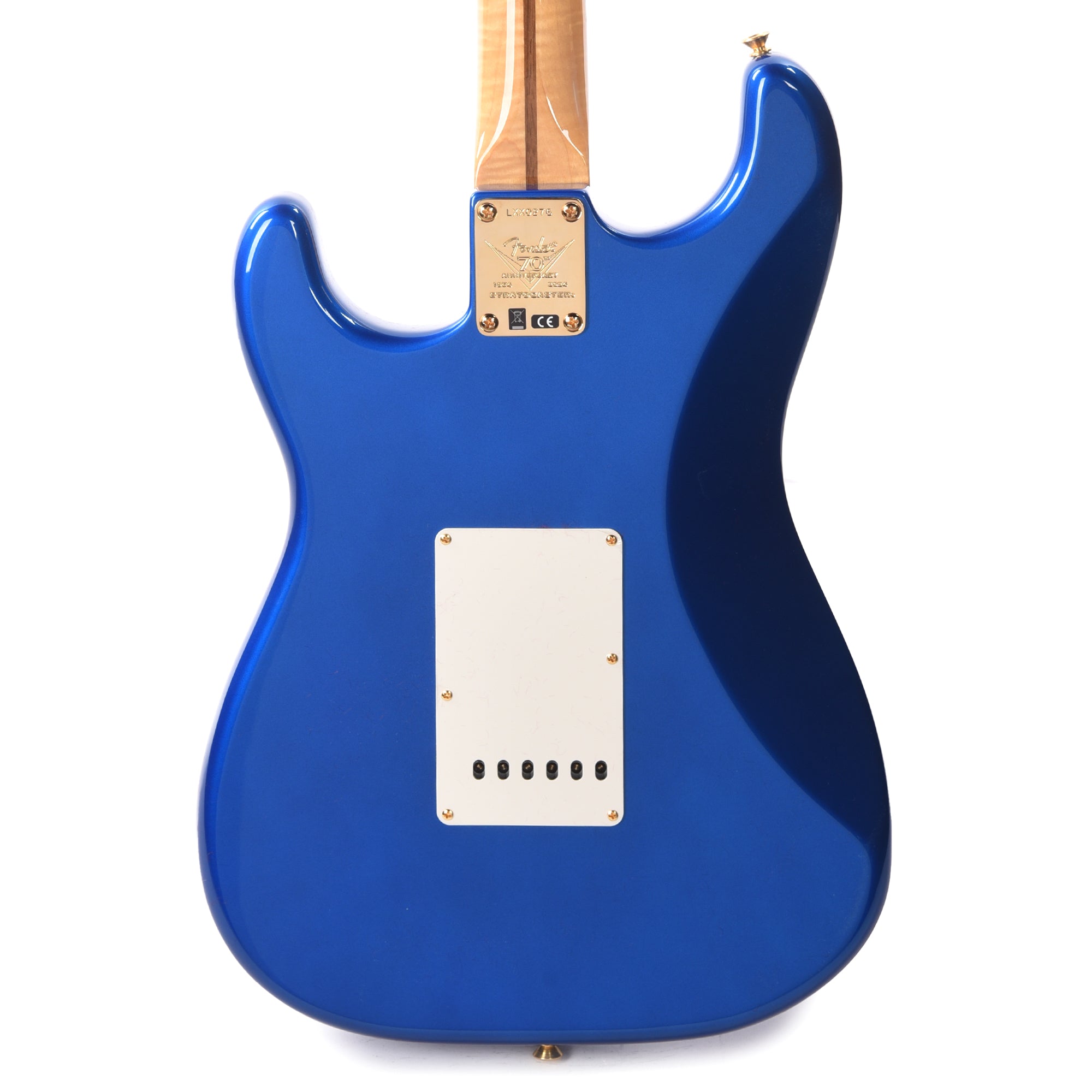 Fender Custom Shop Limited Edition 70th Anniversary Stratocaster NOS with Gold Hardware Bright Sapphire Metallic Electric Guitars / Solid Body