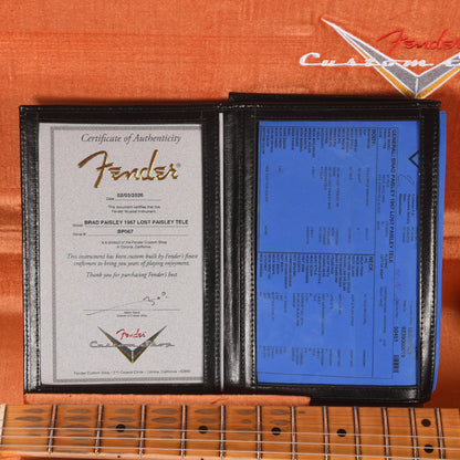 Fender Custom Shop Limited Edition Brad Paisley 1967 "Lost Paisley" Telecaster Blue Paisley Electric Guitars / Solid Body