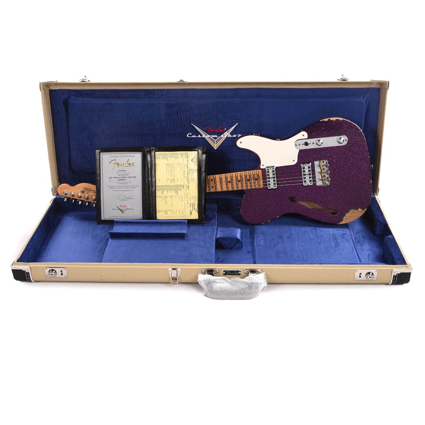Fender Custom Shop Limited Edition Caballo Tono Ligero Relic Aged Magenta Sparkle Electric Guitars / Solid Body