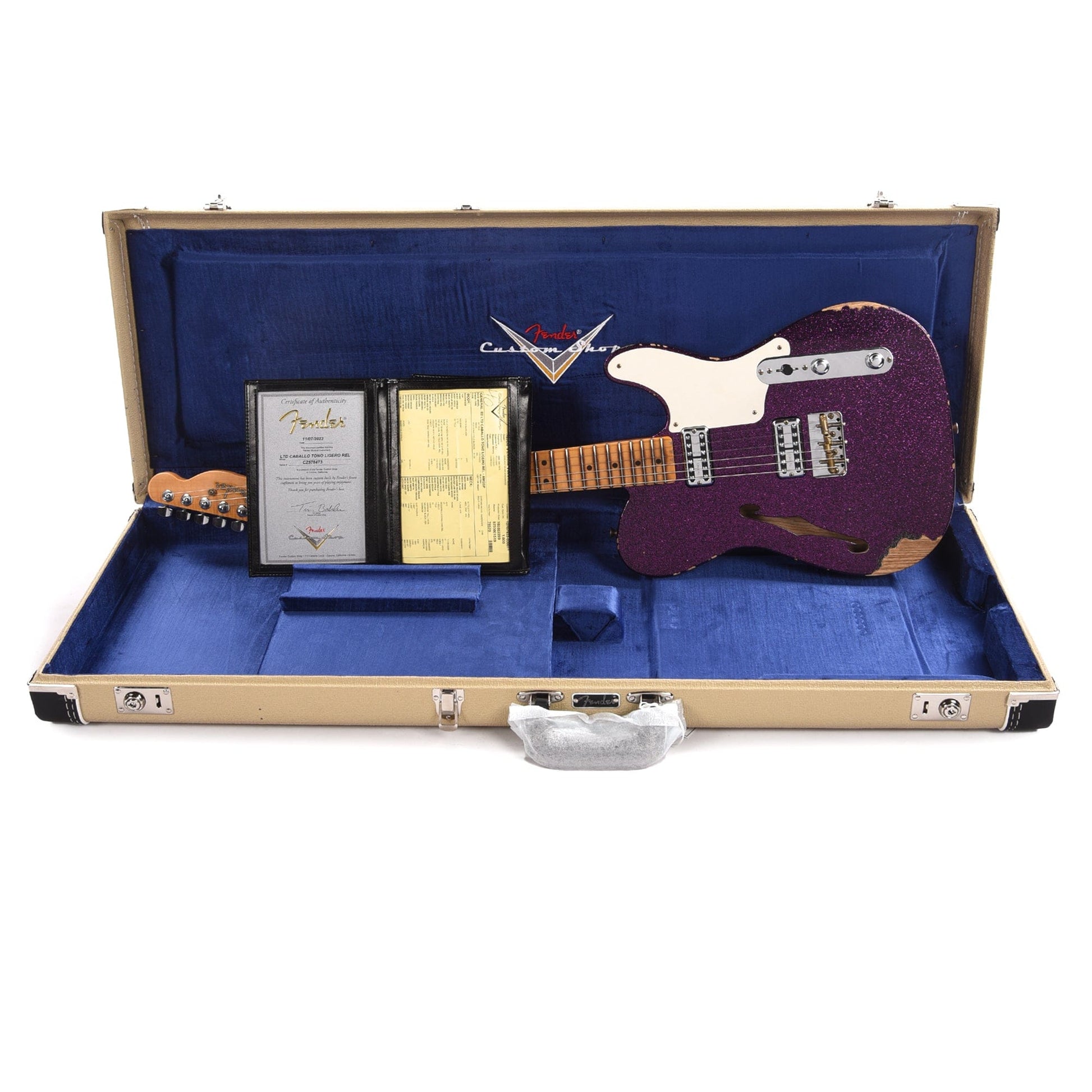 Fender Custom Shop Limited Edition Caballo Tono Ligero Relic Aged Magenta Sparkle Electric Guitars / Solid Body
