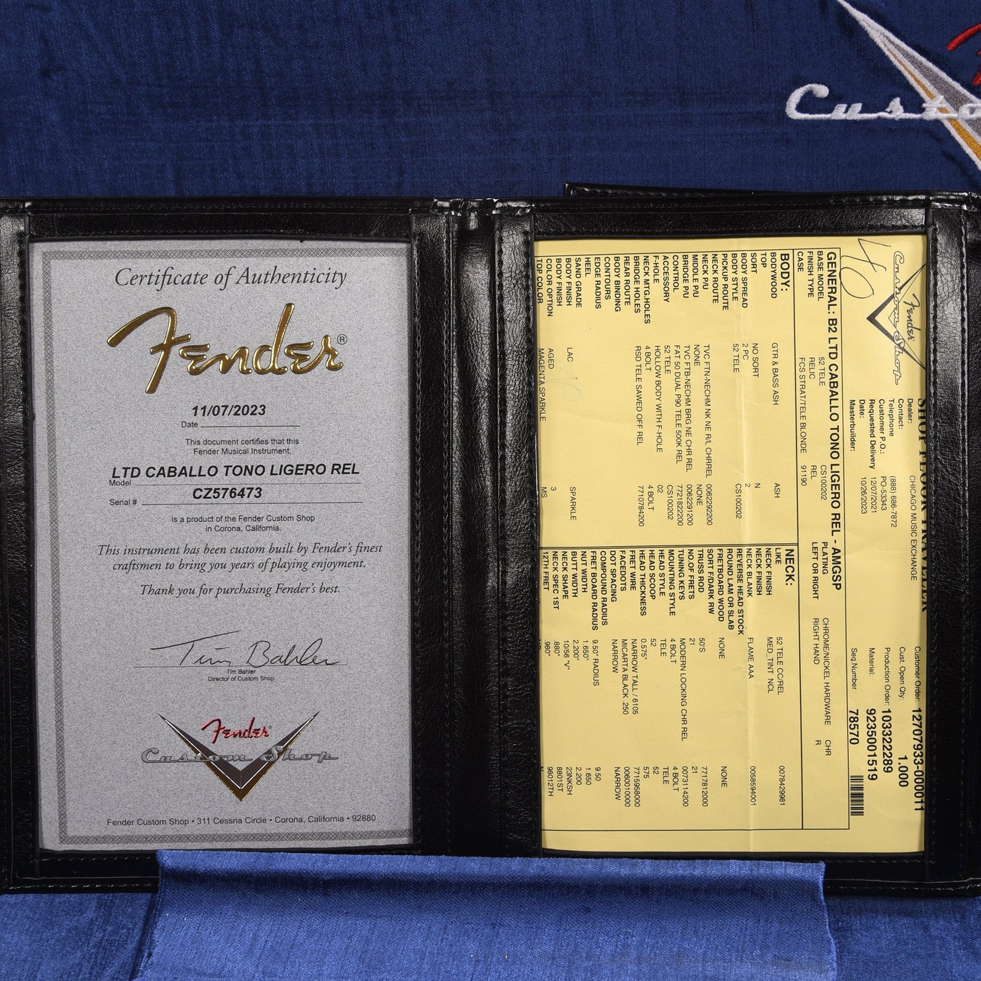 Fender Custom Shop Limited Edition Caballo Tono Ligero Relic Aged Magenta Sparkle Electric Guitars / Solid Body