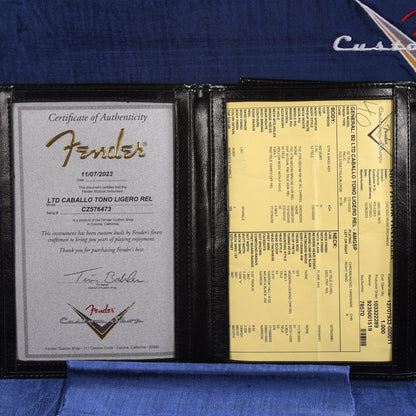 Fender Custom Shop Limited Edition Caballo Tono Ligero Relic Aged Magenta Sparkle Electric Guitars / Solid Body