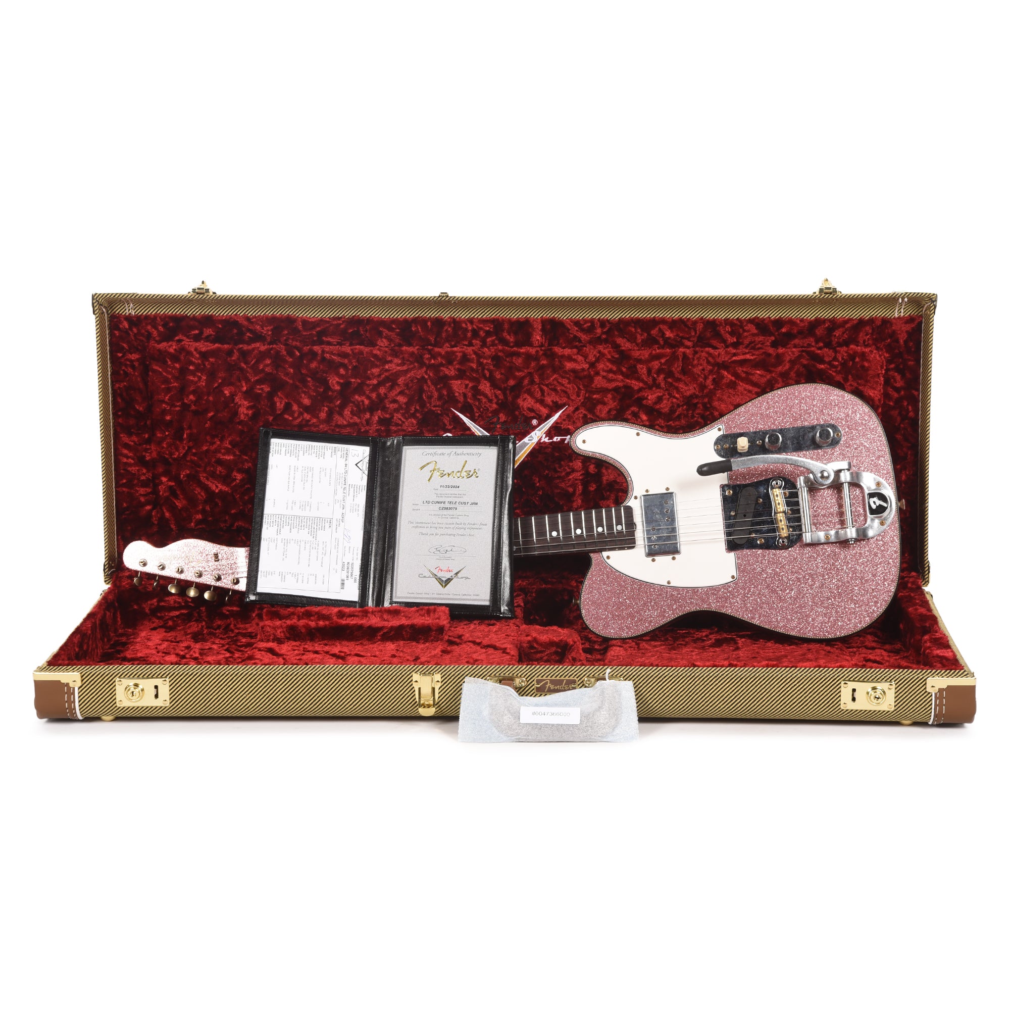 Fender Custom Shop Limited Edition CuNiFe Telecaster Custom Journeyman Relic Aged Champagne Sparkle Electric Guitars / Solid Body