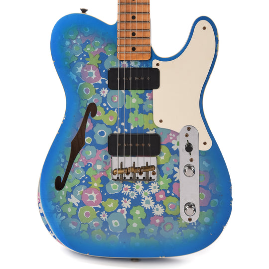 Fender Custom Shop Limited Edition Dual P90 Telecaster Relic Blue Floral Electric Guitars / Solid Body