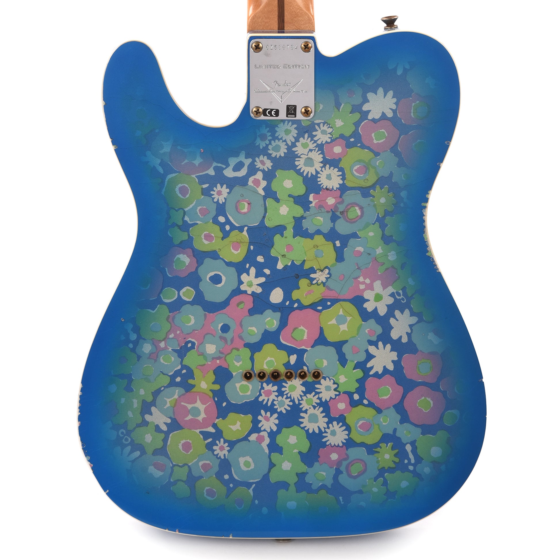 Fender Custom Shop Limited Edition Dual P90 Telecaster Relic Blue Floral Electric Guitars / Solid Body