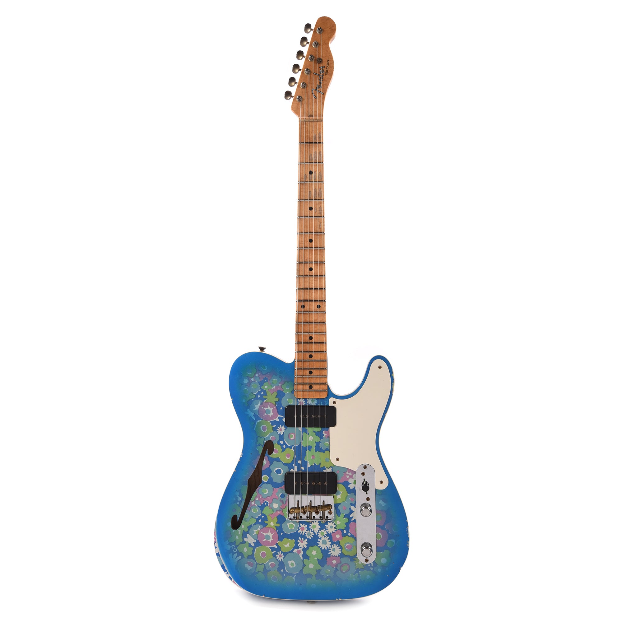 Fender Custom Shop Limited Edition Dual P90 Telecaster Relic Blue Floral Electric Guitars / Solid Body