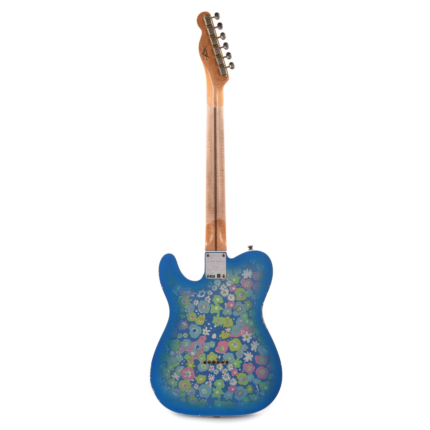 Fender Custom Shop Limited Edition Dual P90 Telecaster Relic Blue Floral Electric Guitars / Solid Body