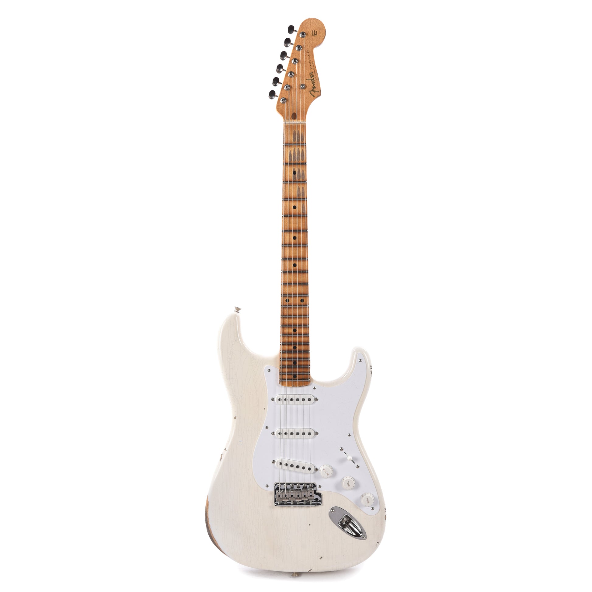 Fender Custom Shop Limited Edition Fat '54 Stratocaster Relic with Closet Classic Hardware Aged Arctic White Electric Guitars / Solid Body