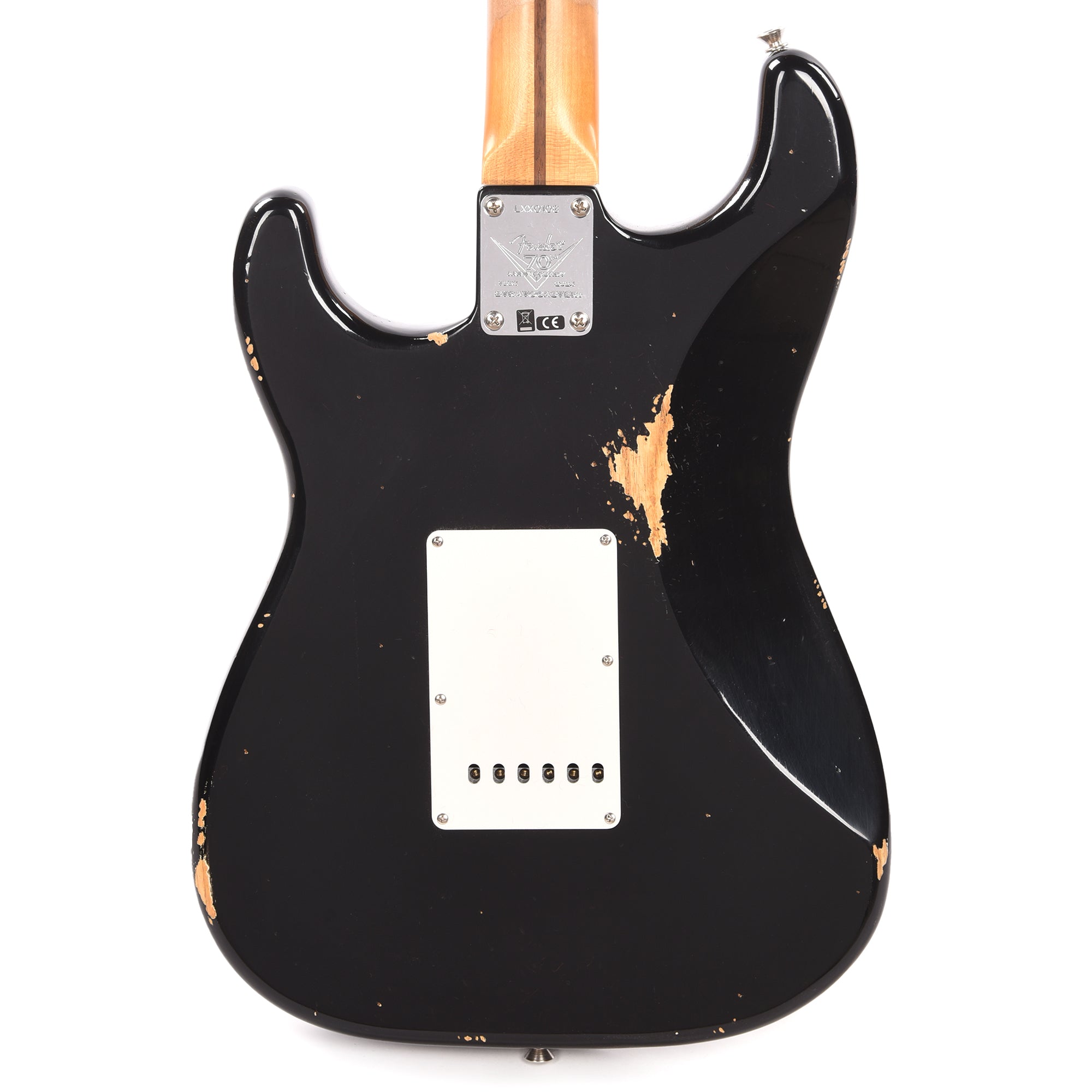 Fender Custom Shop Limited Edition Fat '54 Stratocaster Relic with Closet Classic Hardware Aged Black Electric Guitars / Solid Body