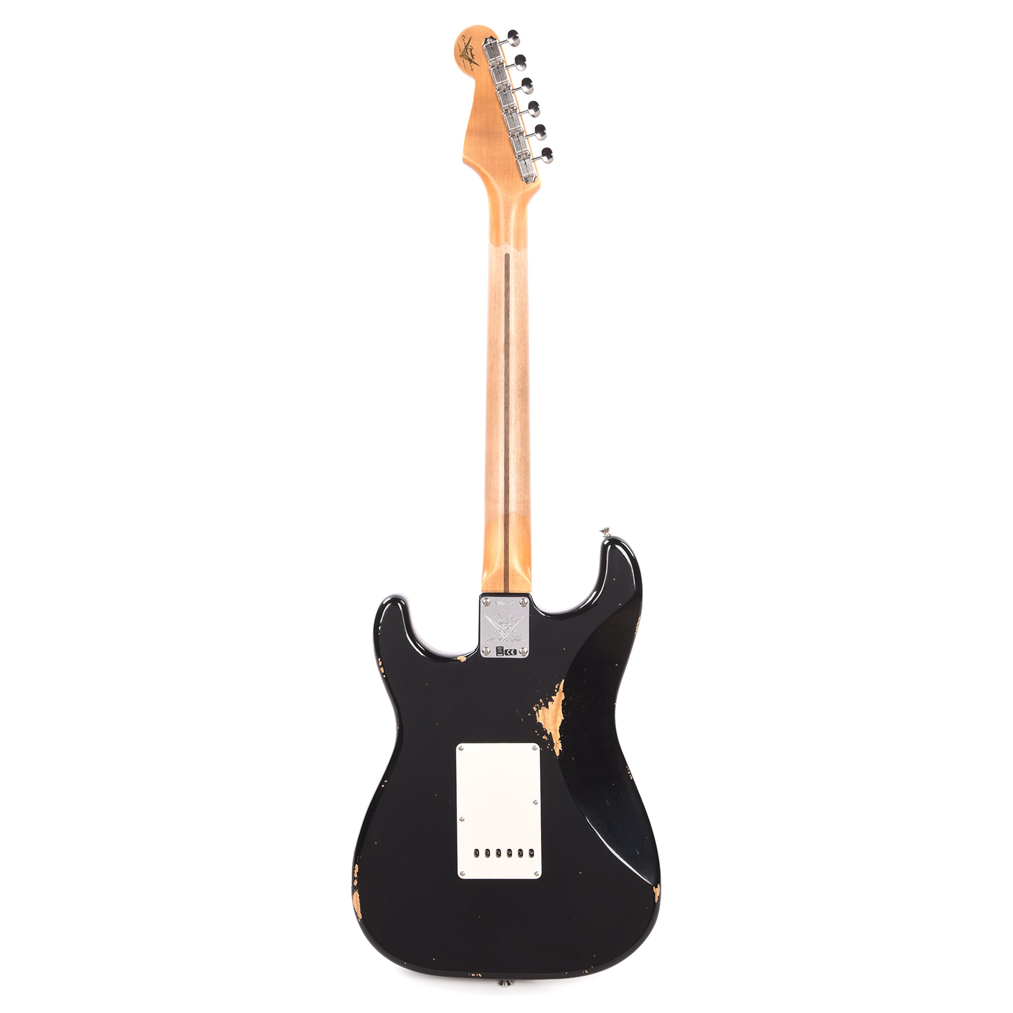 Fender Custom Shop Limited Edition Fat '54 Stratocaster Relic with Closet Classic Hardware Aged Black Electric Guitars / Solid Body