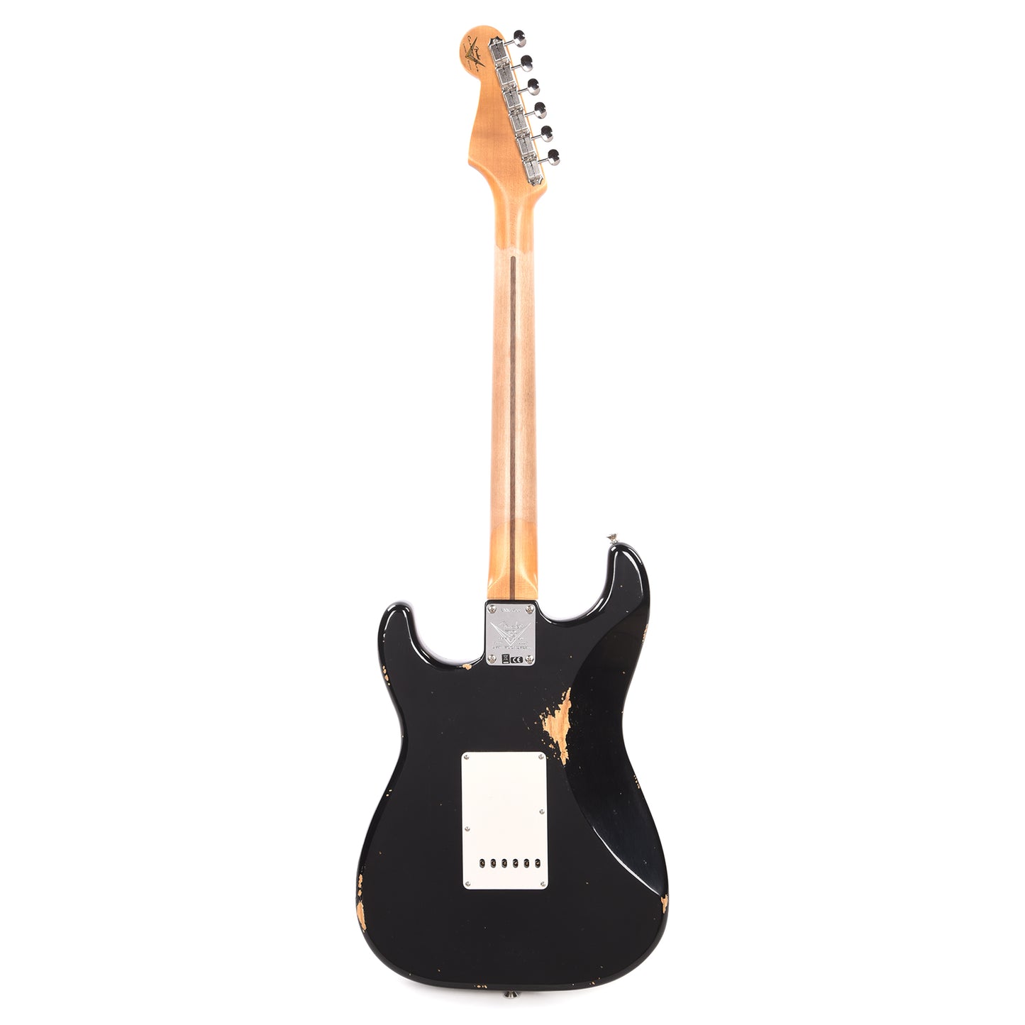 Fender Custom Shop Limited Edition Fat '54 Stratocaster Relic with Closet Classic Hardware Aged Black Electric Guitars / Solid Body