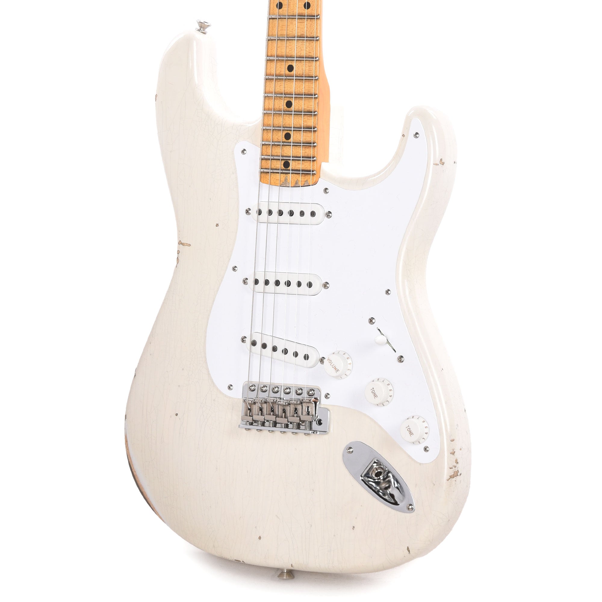Fender Custom Shop Limited Edition Fat '54 Stratocaster Relic with Closet Classic Hardware Aged White Blonde Electric Guitars / Solid Body