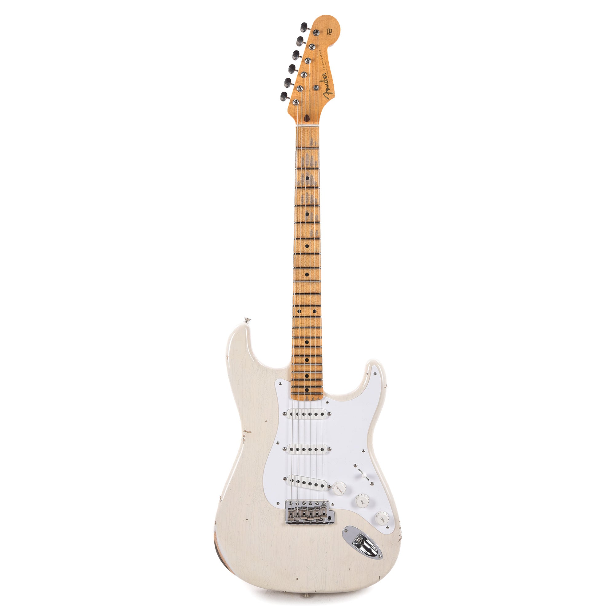 Fender Custom Shop Limited Edition Fat '54 Stratocaster Relic with Closet Classic Hardware Aged White Blonde Electric Guitars / Solid Body