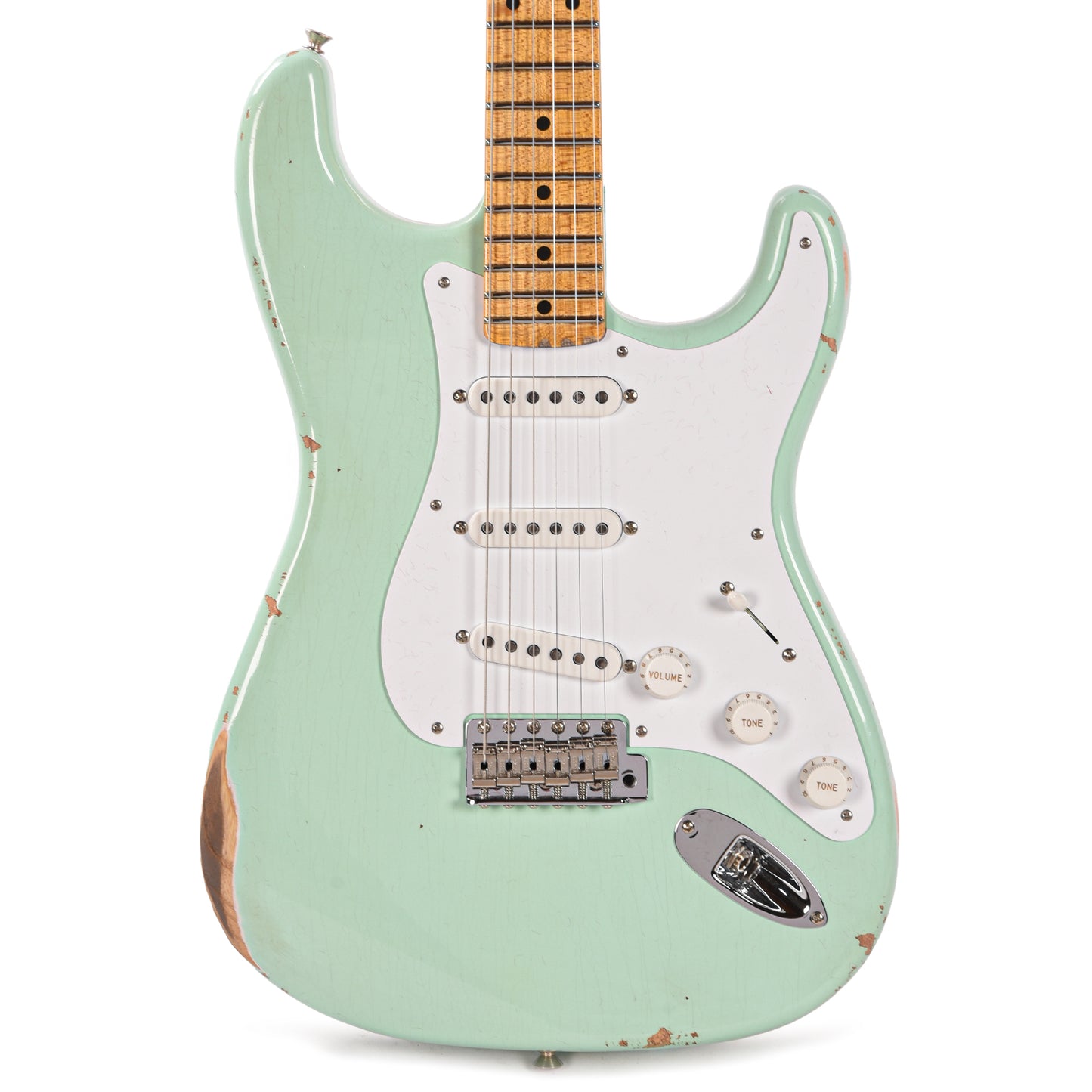 Fender Custom Shop Limited Edition Fat '54 Stratocaster Relic with Closet Classic Hardware Super Faded Aged Surf Green Electric Guitars / Solid Body