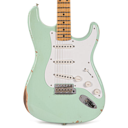 Fender Custom Shop Limited Edition Fat '54 Stratocaster Relic with Closet Classic Hardware Super Faded Aged Surf Green Electric Guitars / Solid Body