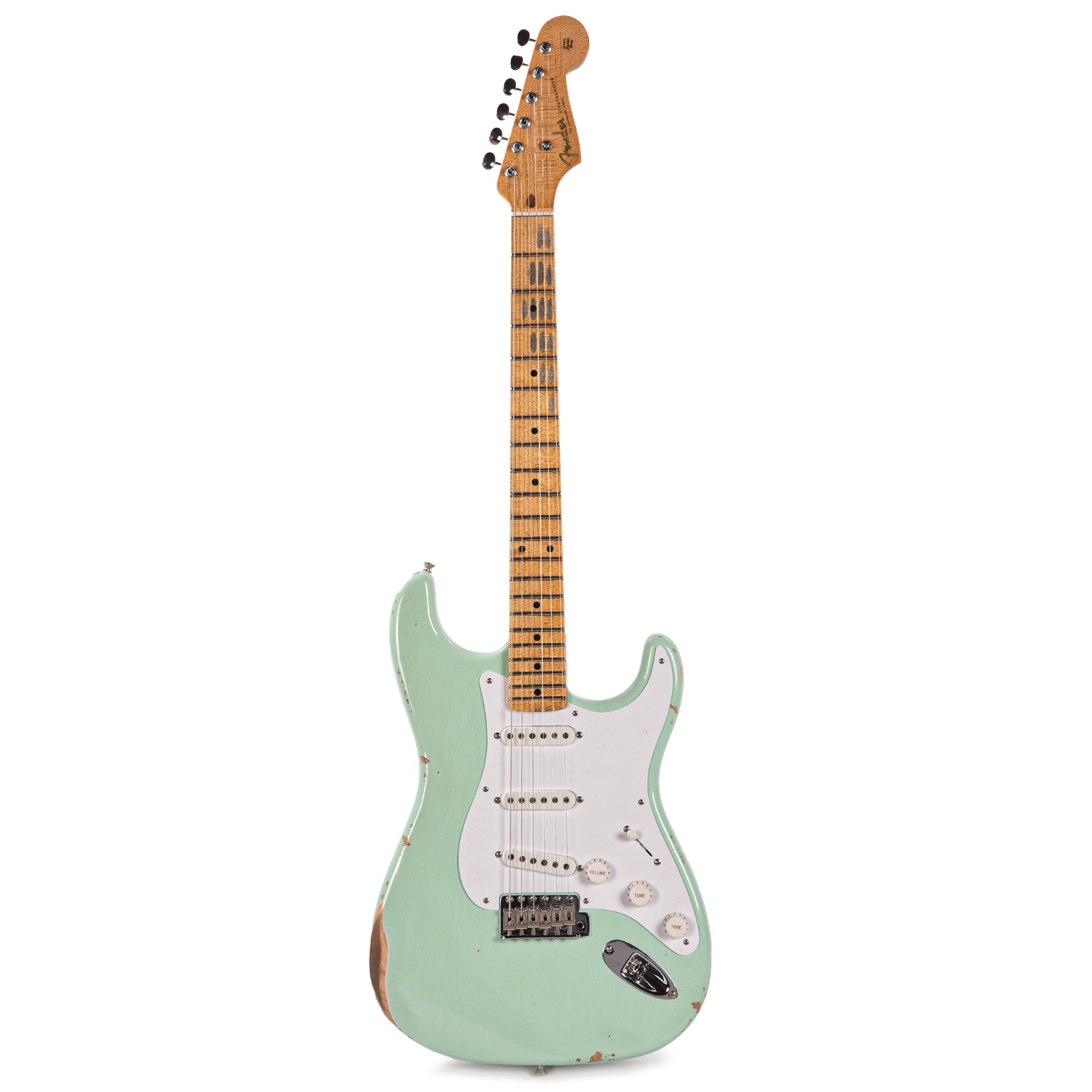 Fender Custom Shop Limited Edition Fat '54 Stratocaster Relic with Closet Classic Hardware Super Faded Aged Surf Green Electric Guitars / Solid Body