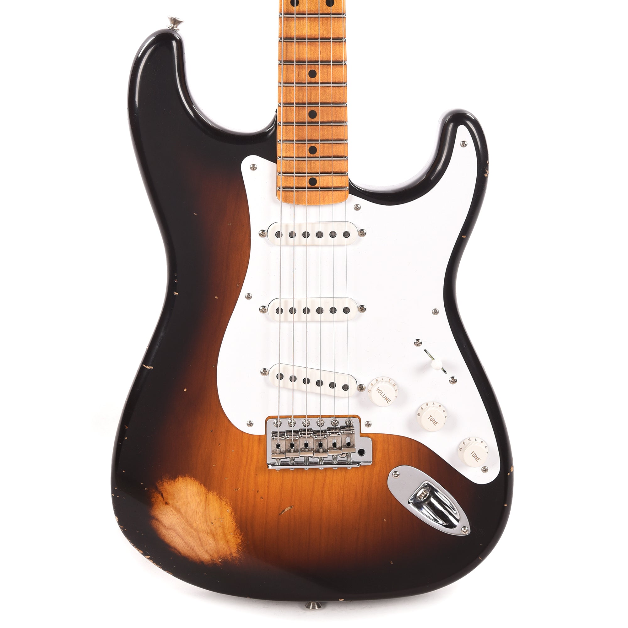 Fender Custom Shop Limited Edition Fat '54 Stratocaster Relic with Closet Classic Hardware Wide-Fade 2-Color Sunburst Electric Guitars / Solid Body