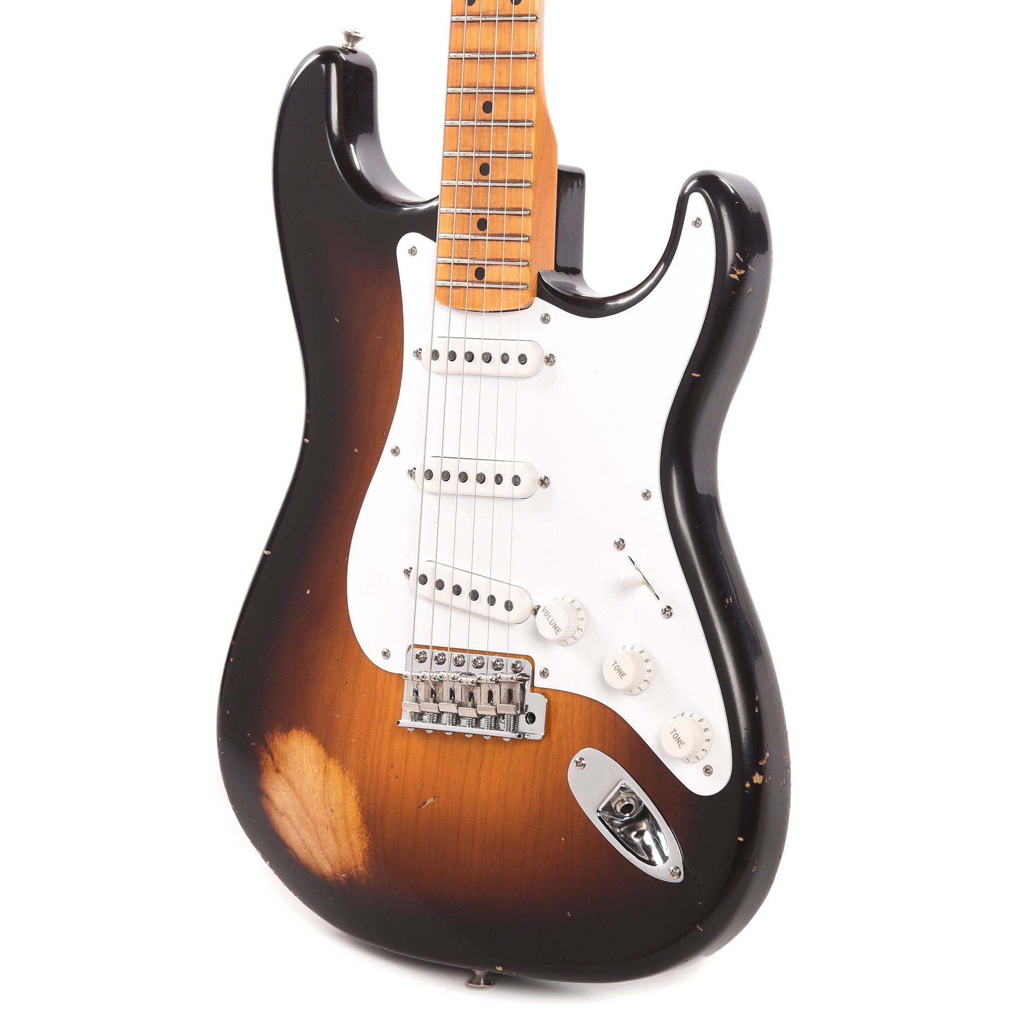 Fender Custom Shop Limited Edition Fat '54 Stratocaster Relic with Closet Classic Hardware Wide-Fade 2-Color Sunburst Electric Guitars / Solid Body