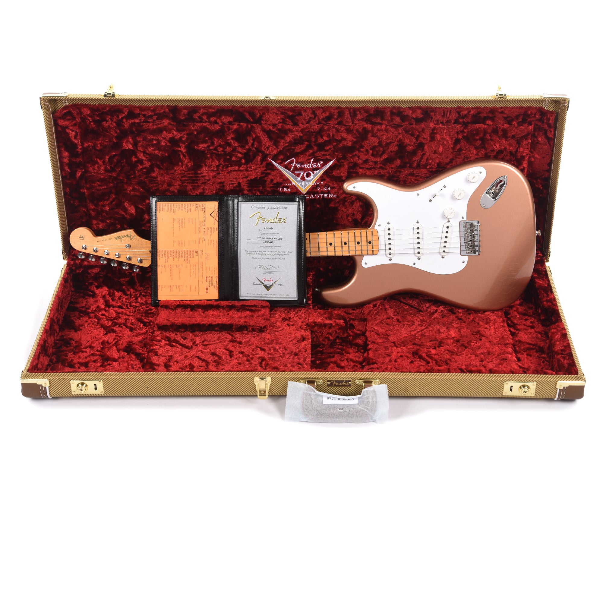 Fender Custom Shop Limited Edition Hardtail 1954 Stratocaster Deluxe Closet Classic Copper Electric Guitars / Solid Body