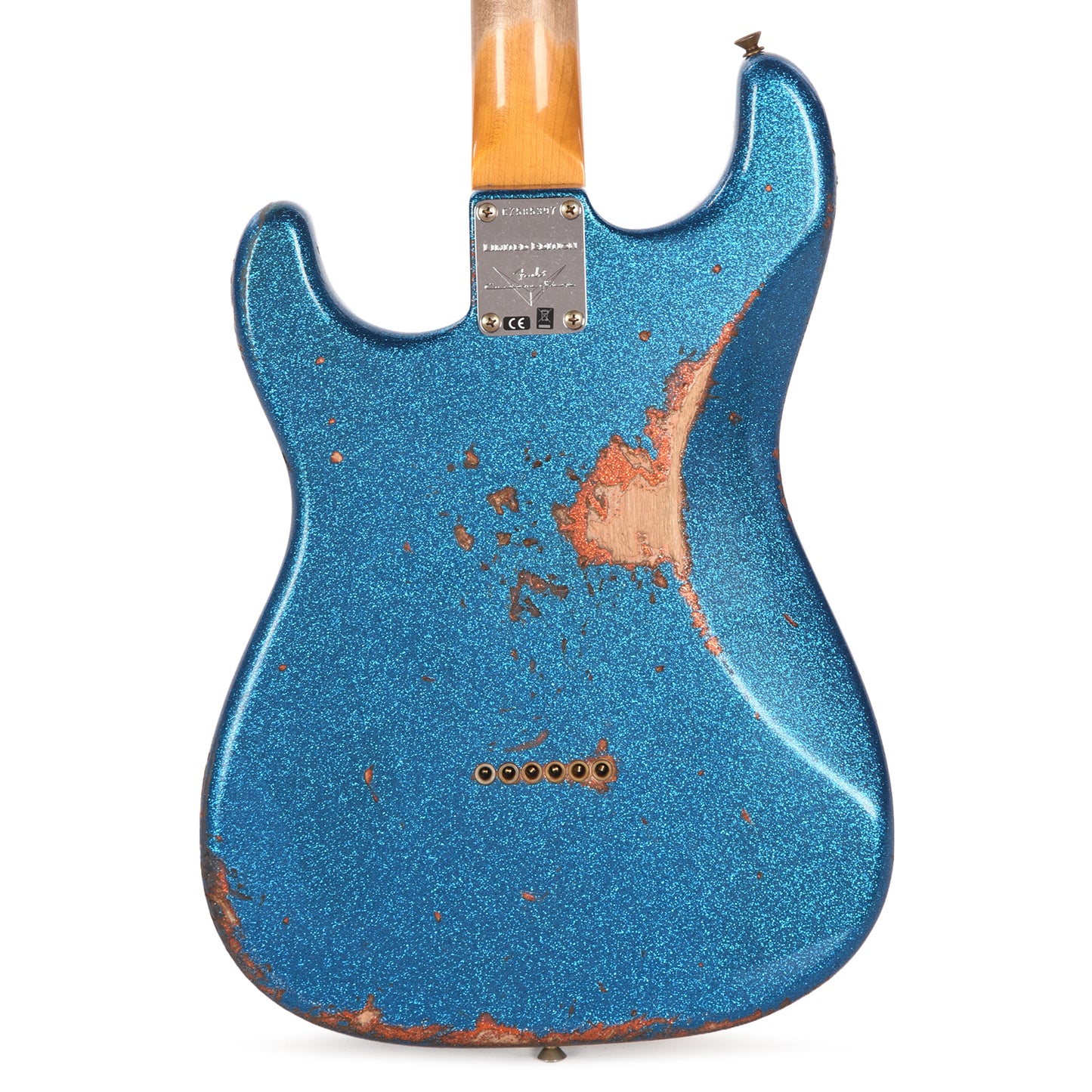 Fender Custom Shop Limited Edition Hotshot Stratocaster Aged Lake Placid Blue Sparkle over Aged Candy Tangerine Sparkle Heavy Relic Electric Guitars / Solid Body