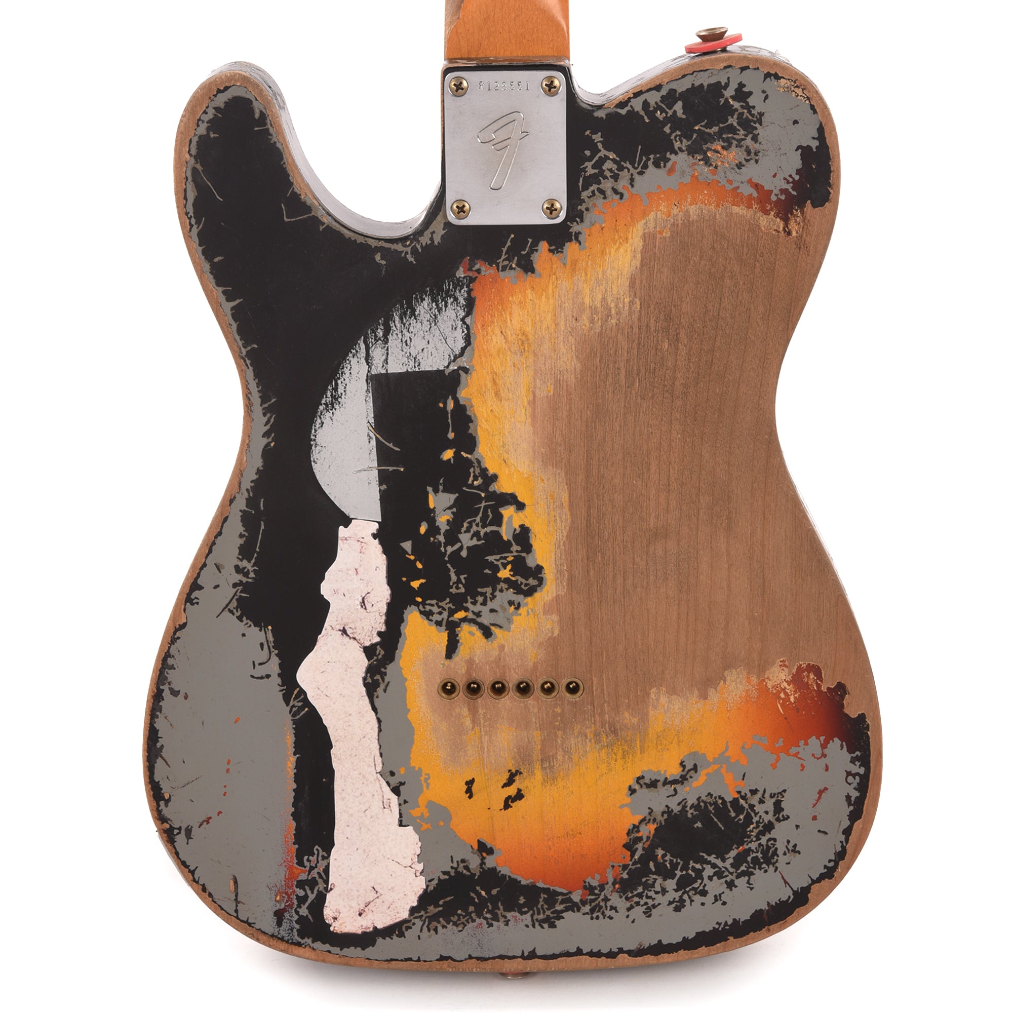 Fender Custom Shop Limited Edition Joe Strummer Telecaster Super Heavy Relic Aged Black over 3-Color Sunburst Master Built by Paul Waller Electric Guitars / Solid Body
