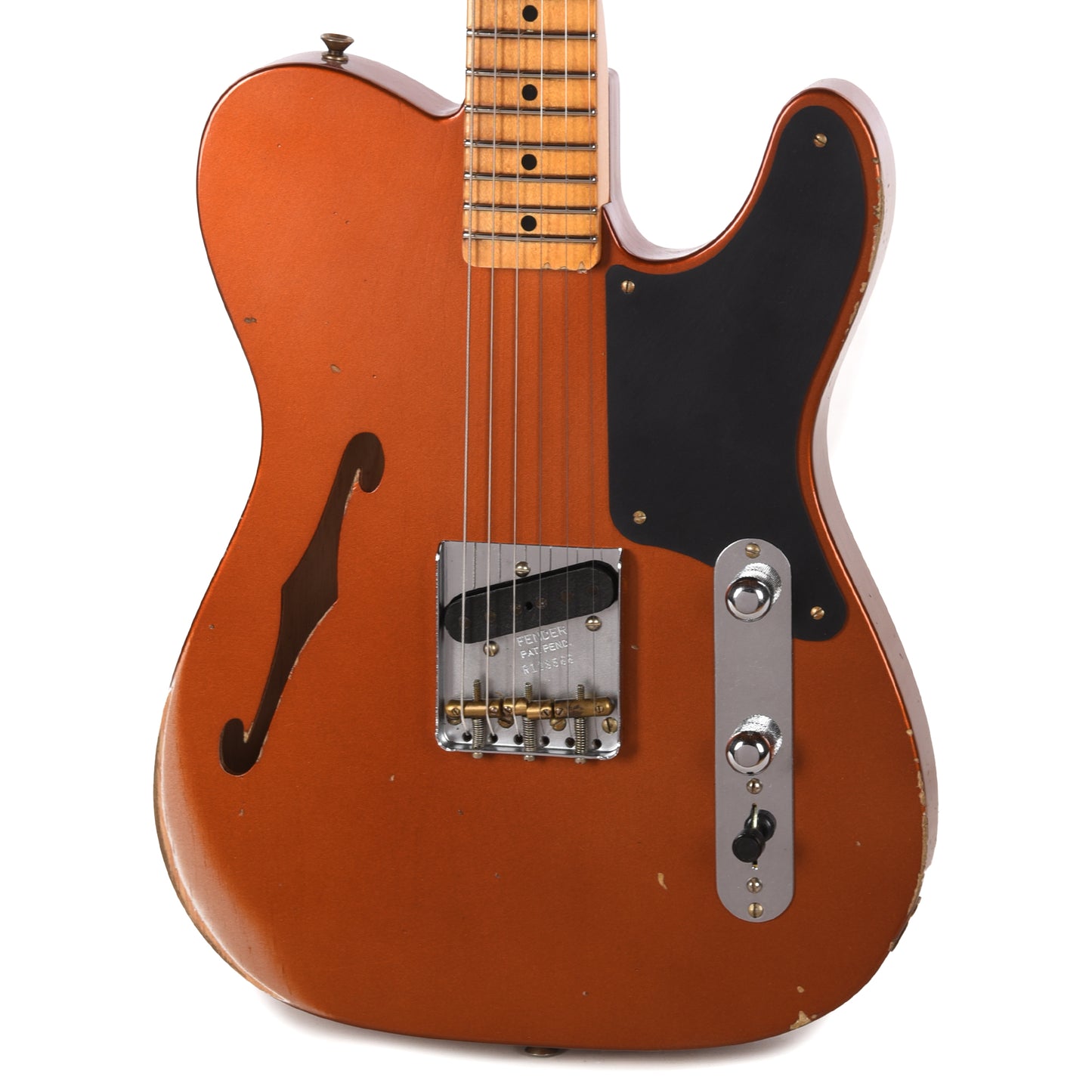 Fender Custom Shop Limited Edition Red Hot Esquire Relic Burnt Copper Electric Guitars / Solid Body