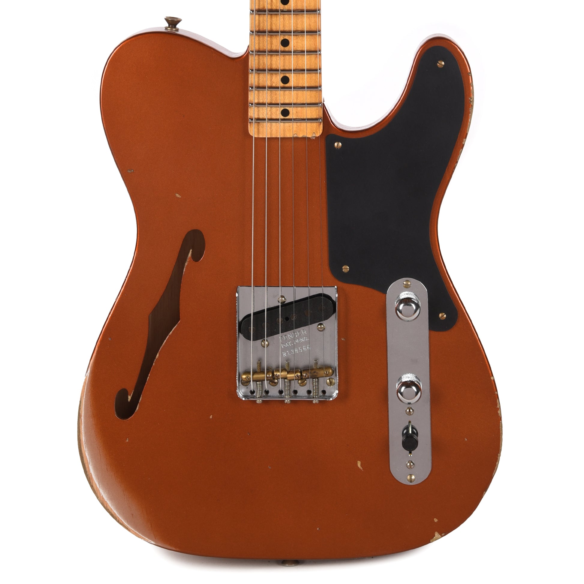 Fender Custom Shop Limited Edition Red Hot Esquire Relic Burnt Copper Electric Guitars / Solid Body