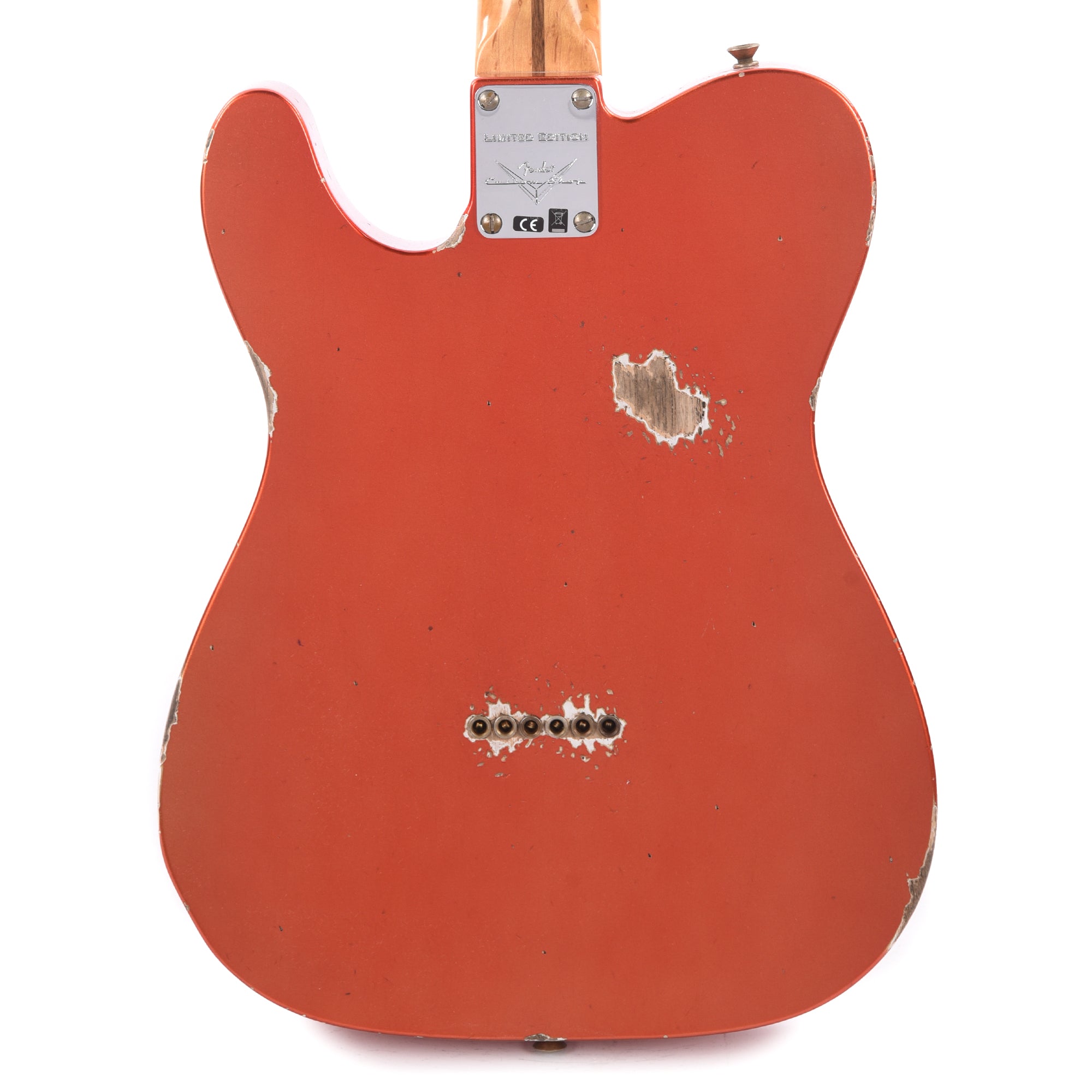 Fender Custom Shop Limited Edition Red Hot Esquire Relic Super Faded Aged Candy Apple Red Electric Guitars / Solid Body