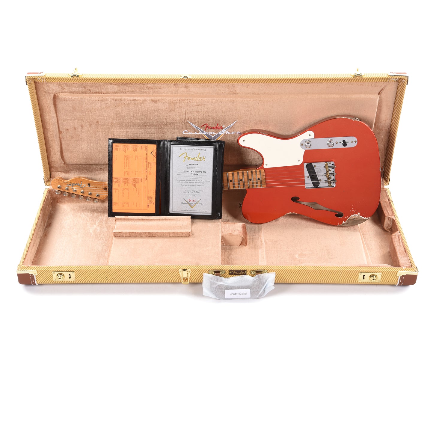 Fender Custom Shop Limited Edition Red Hot Esquire Relic Super Faded Aged Candy Apple Red Electric Guitars / Solid Body