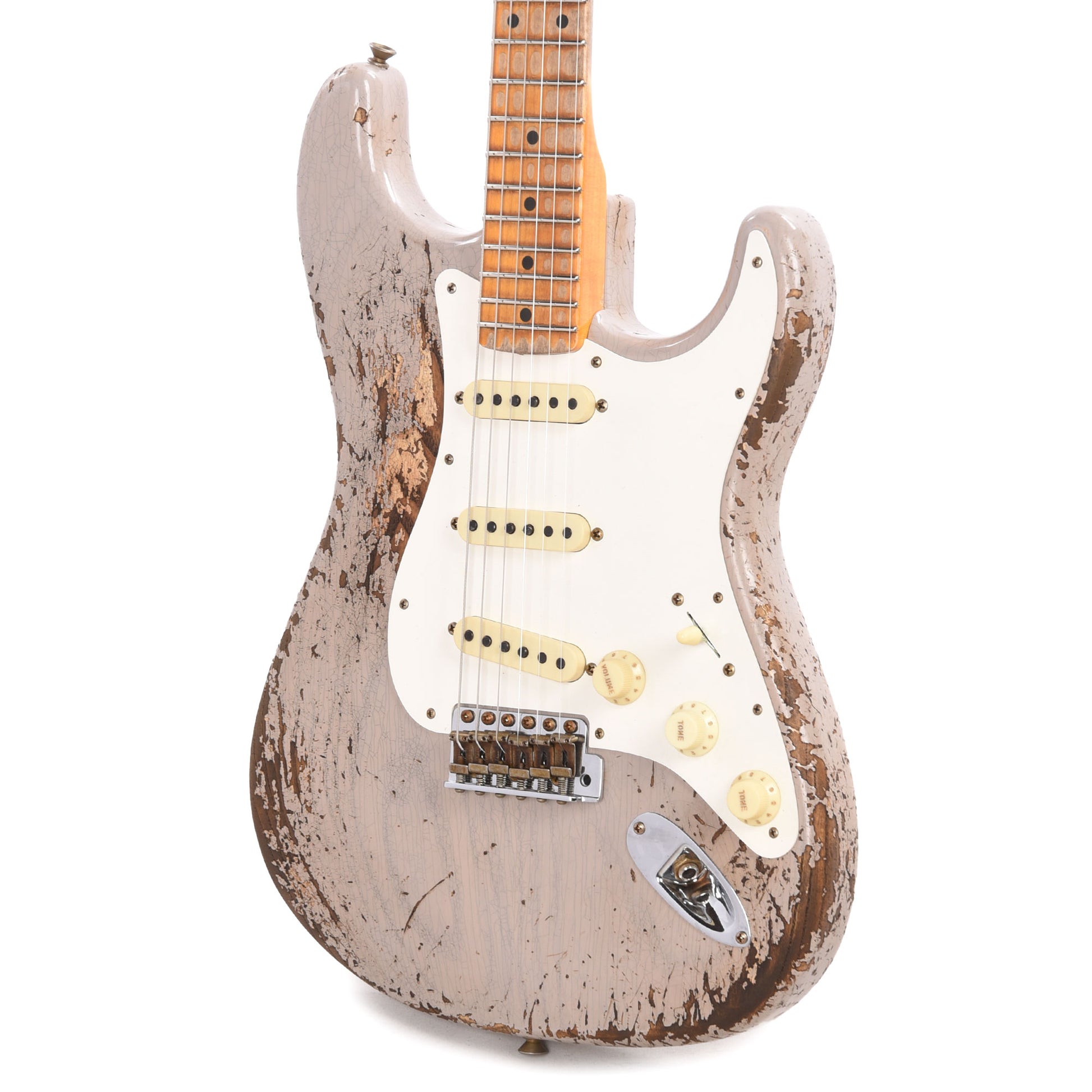 Fender Custom Shop Limited Edition Red Hot Stratocaster Super Heavy Relic Aged Dirty White Blonde Electric Guitars / Solid Body
