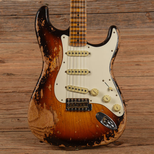 Fender Custom Shop Limited Edition Red Hot Stratocaster Super Heavy Relic Chocolate Sunburst 2024 Electric Guitars / Solid Body