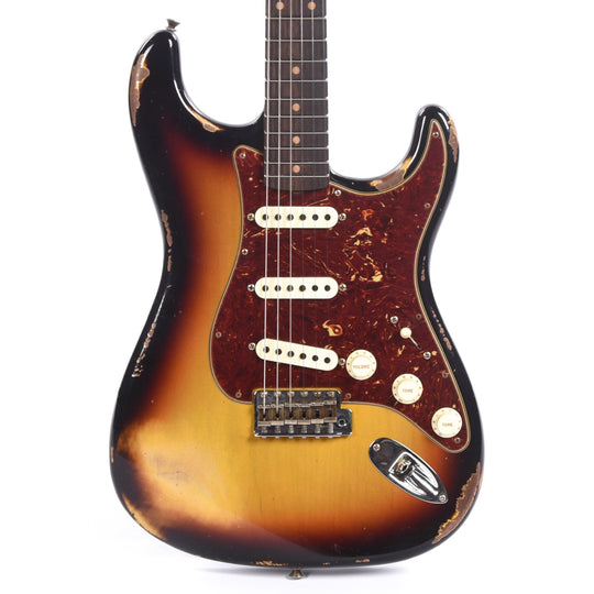 Fender Custom Shop Limited Edition Roasted 1961 Stratocaster Super Heavy Relic Aged 3-Color Sunburst Electric Guitars / Solid Body