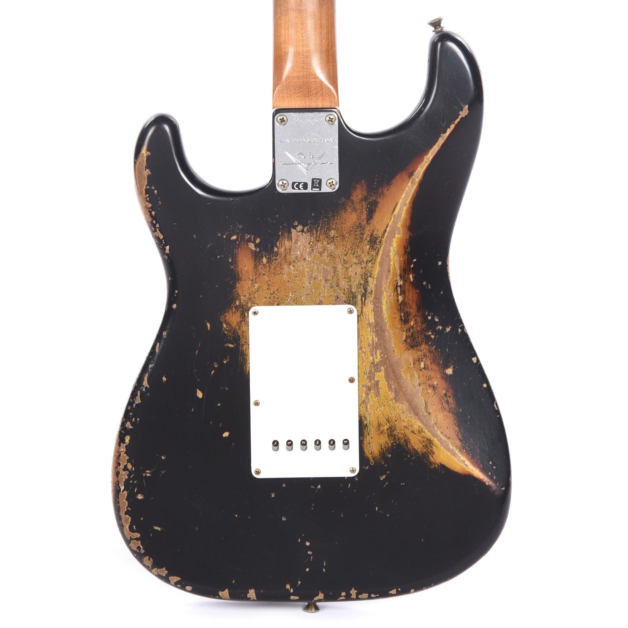 Fender Custom Shop Limited Edition Roasted 1961 Stratocaster Super Heavy Relic Aged Black Over 3-Color Sunburst Electric Guitars / Solid Body