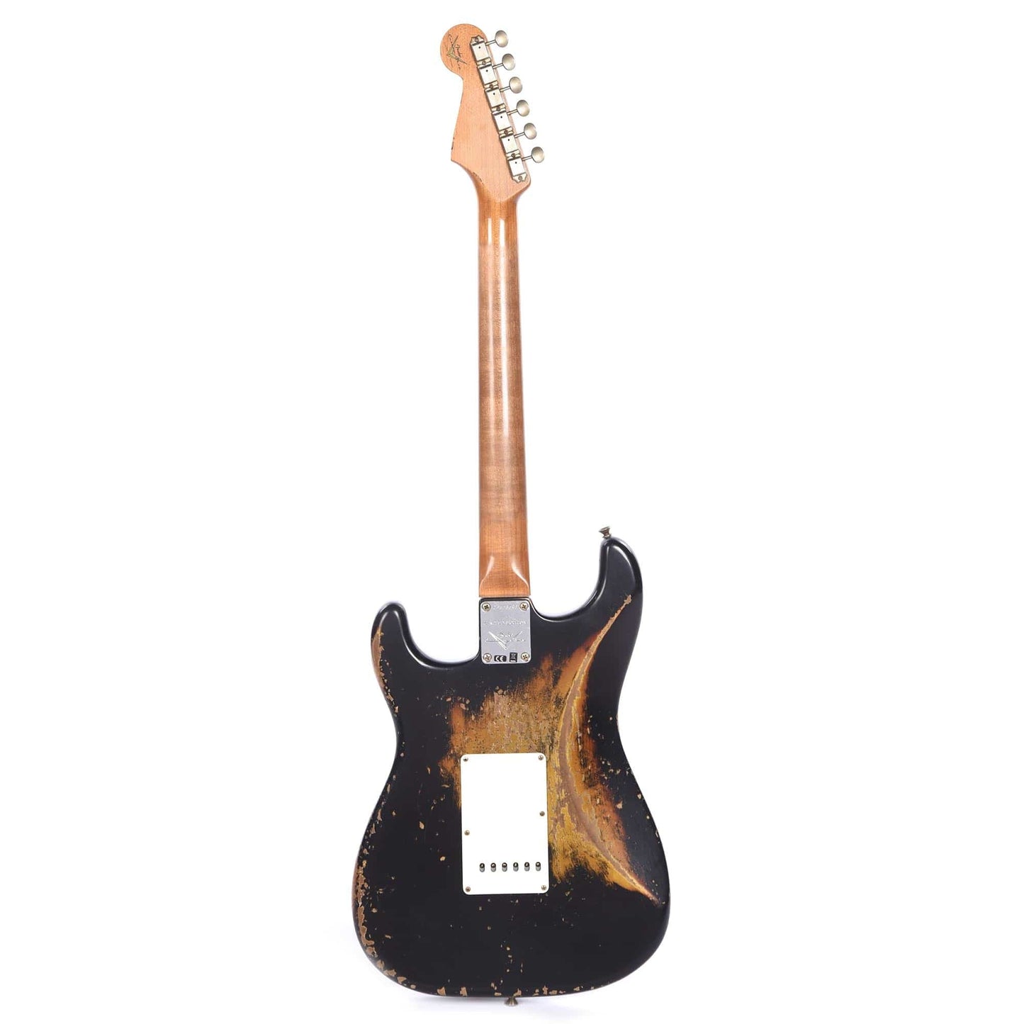 Fender Custom Shop Limited Edition Roasted 1961 Stratocaster Super Heavy Relic Aged Black Over 3-Color Sunburst Electric Guitars / Solid Body