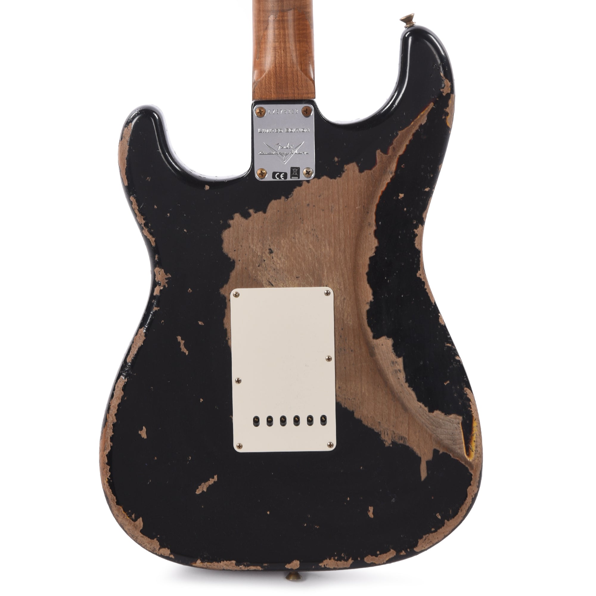Fender Custom Shop Limited Edition Roasted 1961 Stratocaster Super Heavy Relic Aged Black Over 3-Color Sunburst Electric Guitars / Solid Body