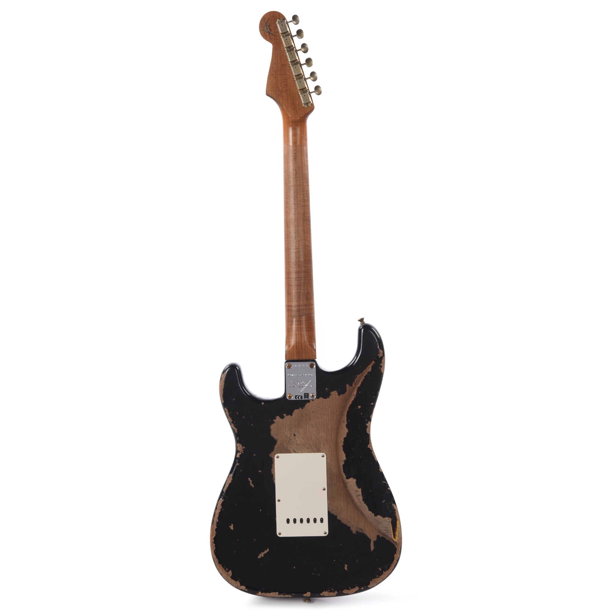 Fender Custom Shop Limited Edition Roasted 1961 Stratocaster Super Heavy Relic Aged Black Over 3-Color Sunburst Electric Guitars / Solid Body