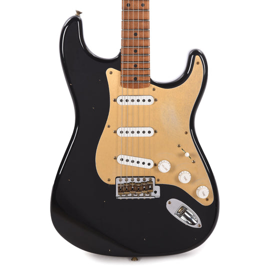Fender Custom Shop Limited Edition Roasted '54 Stratocaster Journeyman Relic Aged Black Electric Guitars / Solid Body