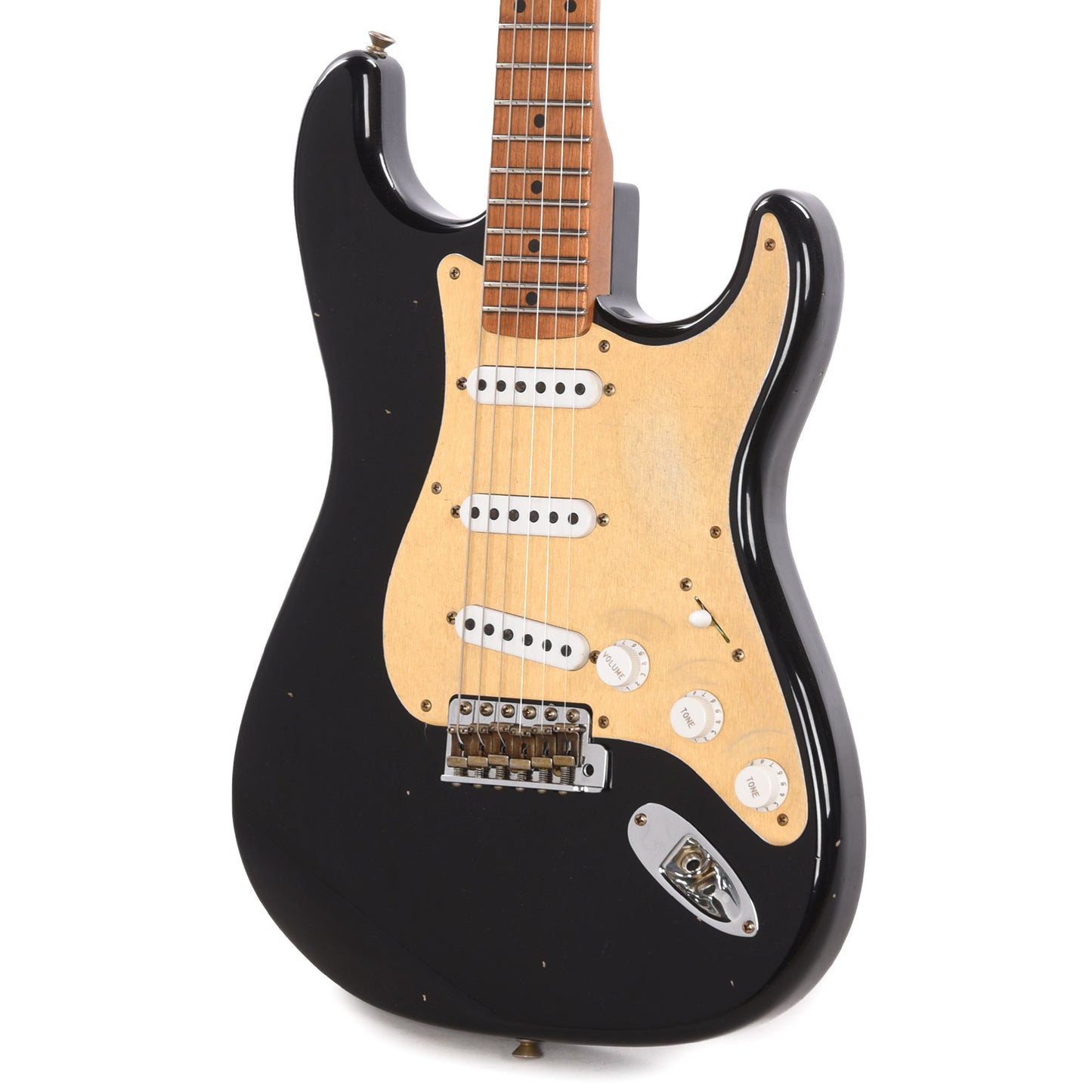 Fender Custom Shop Limited Edition Roasted '54 Stratocaster Journeyman Relic Aged Black Electric Guitars / Solid Body