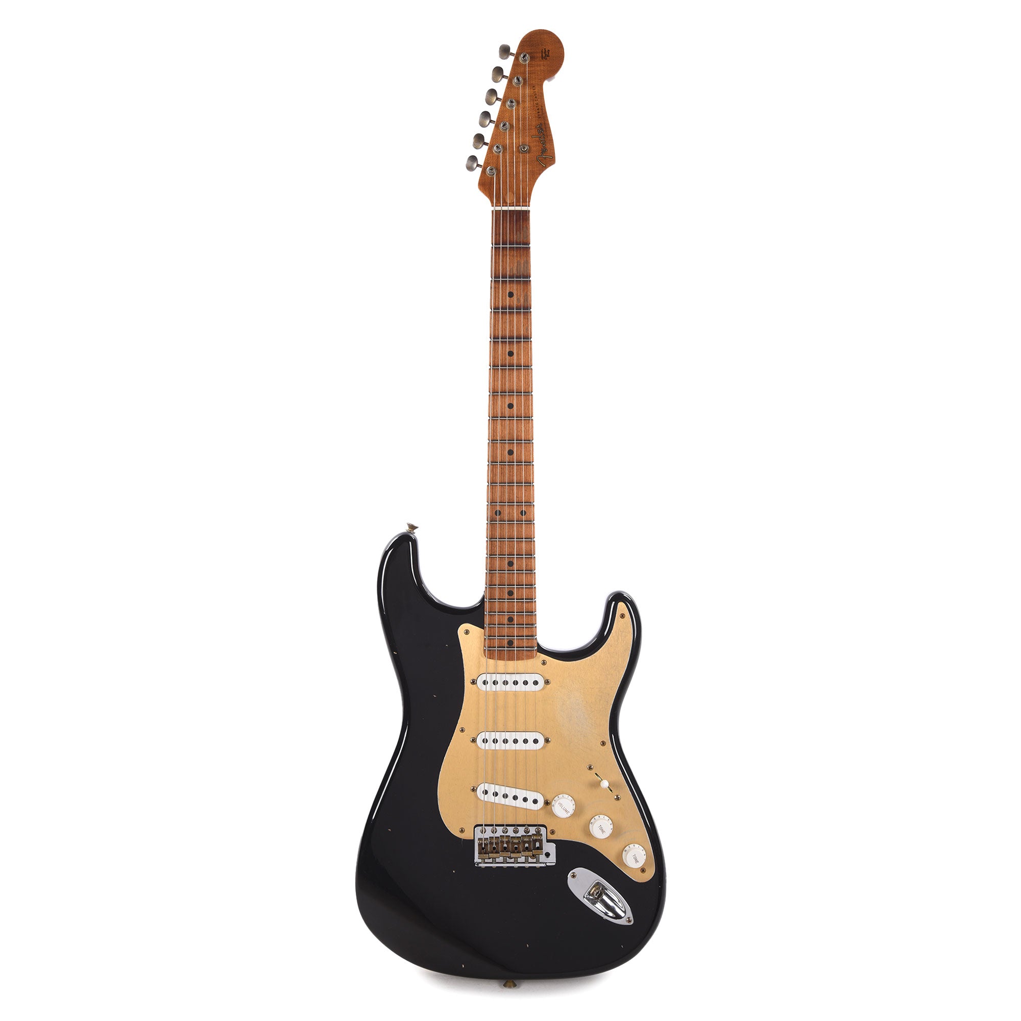 Fender Custom Shop Limited Edition Roasted '54 Stratocaster Journeyman Relic Aged Black Electric Guitars / Solid Body