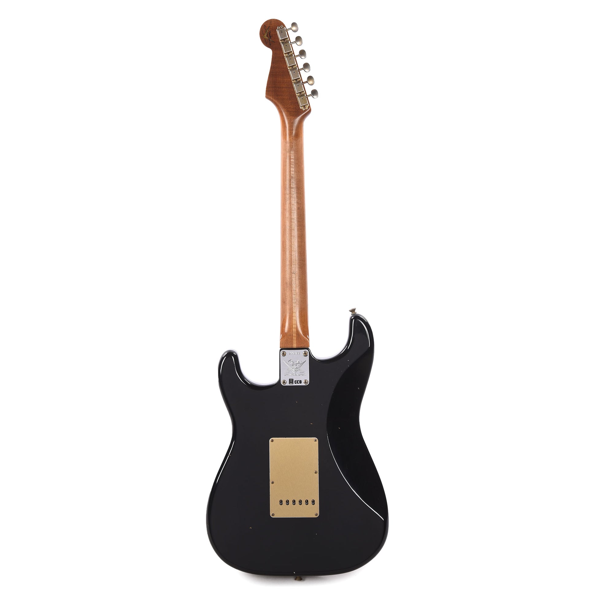 Fender Custom Shop Limited Edition Roasted '54 Stratocaster Journeyman Relic Aged Black Electric Guitars / Solid Body