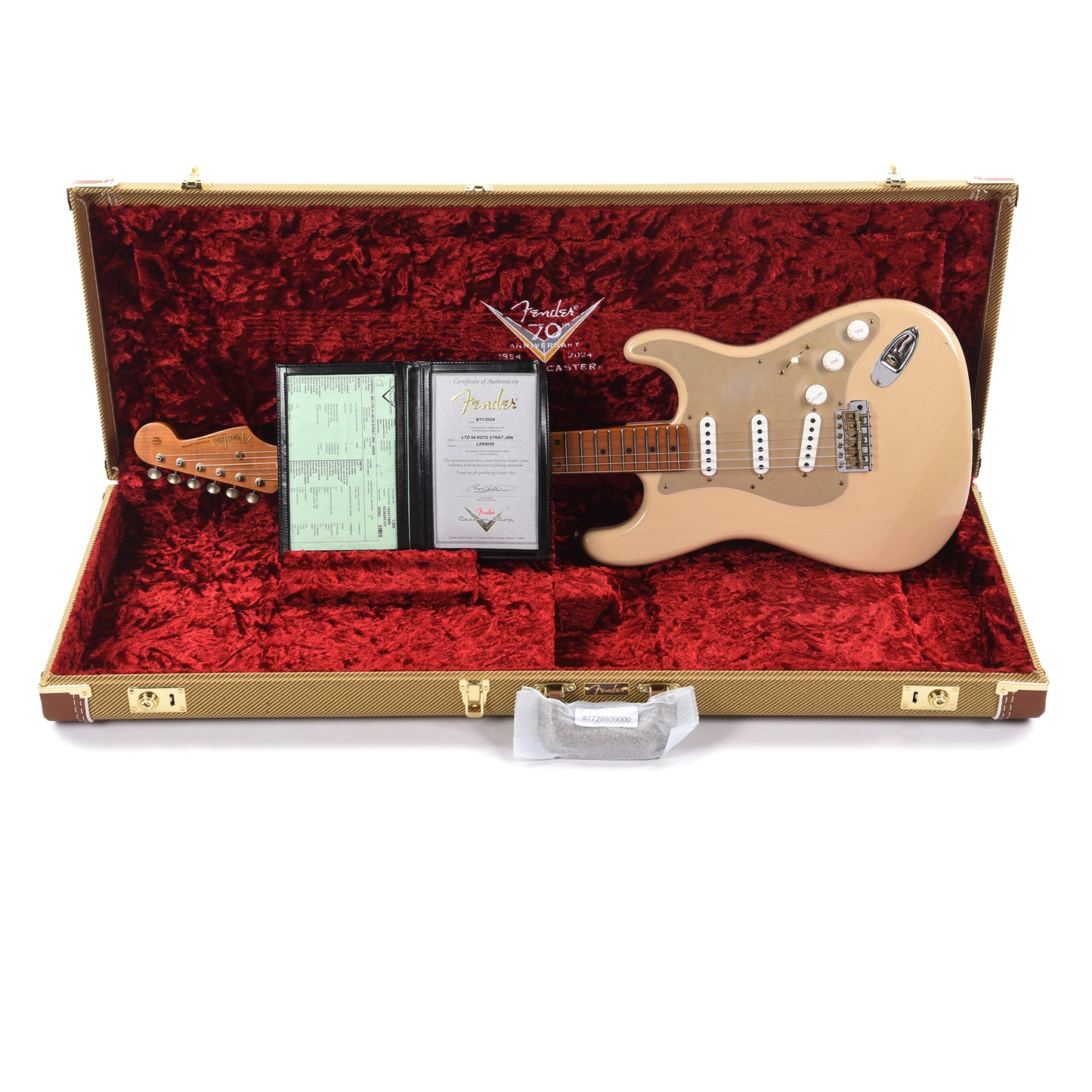 Fender Custom Shop Limited Edition Roasted '54 Stratocaster Journeyman Relic Aged Desert Sand Electric Guitars / Solid Body