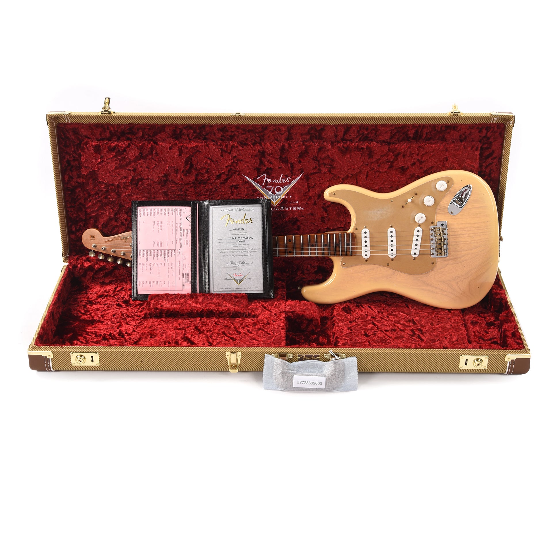 Fender Custom Shop Limited Edition Roasted '54 Stratocaster Journeyman Relic Natural Blonde Electric Guitars / Solid Body