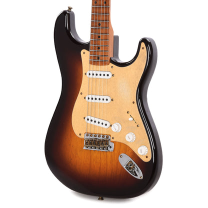 Fender Custom Shop Limited Edition Roasted '54 Stratocaster Journeyman Relic Wide-Fade Chocolate 2-Color Sunburst Electric Guitars / Solid Body
