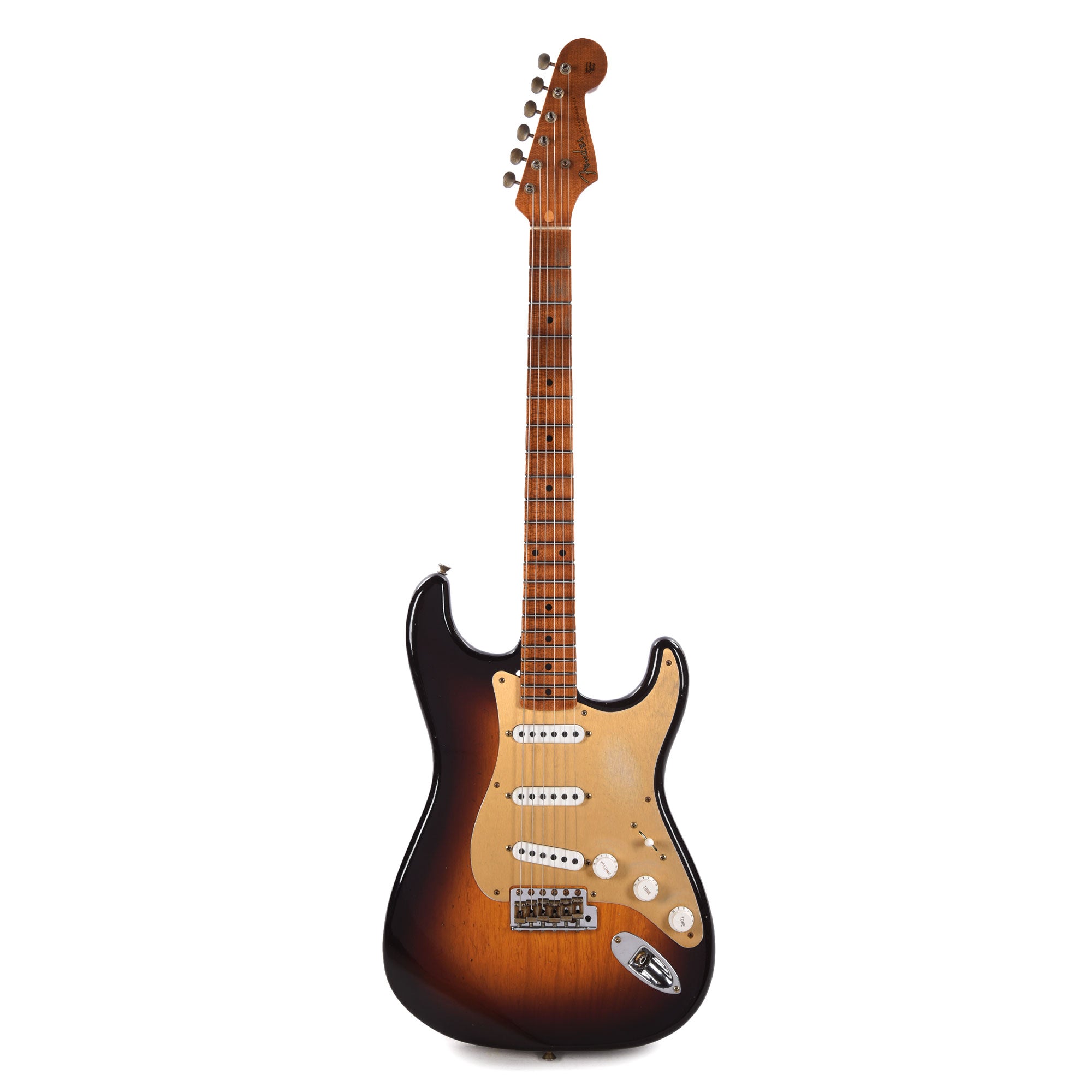 Fender Custom Shop Limited Edition Roasted '54 Stratocaster Journeyman Relic Wide-Fade Chocolate 2-Color Sunburst Electric Guitars / Solid Body