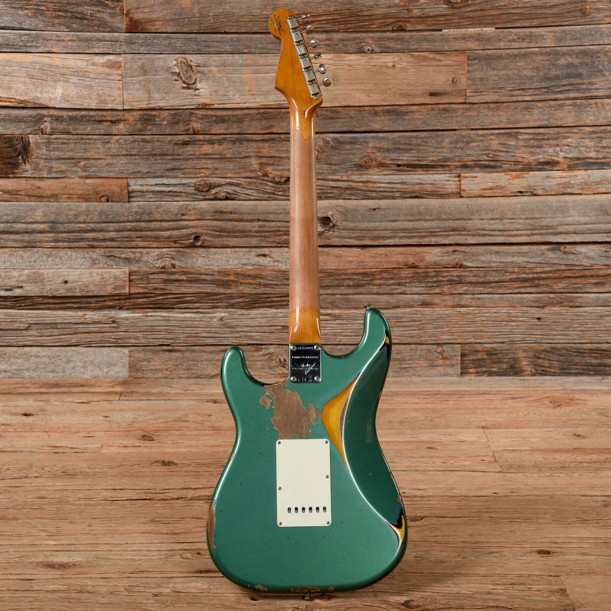 Fender Custom Shop Limited Edition Roasted 61 Stratocaster Super Heavy Relic Sherwood Green Over Sunburst 2023 Electric Guitars / Solid Body