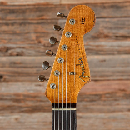 Fender Custom Shop Limited Edition Roasted 61 Stratocaster Super Heavy Relic Sherwood Green Over Sunburst 2023 Electric Guitars / Solid Body