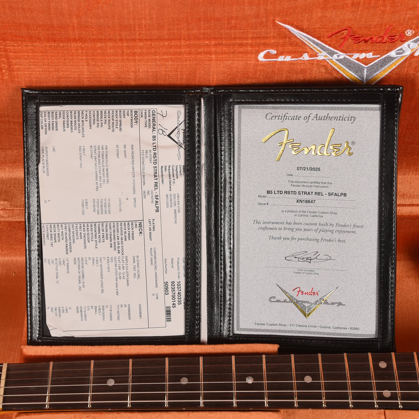 Fender Custom Shop Limited Edition Roasted Stratocaster Super Faded Aged Lake Placid Blue Relic Electric Guitars / Solid Body