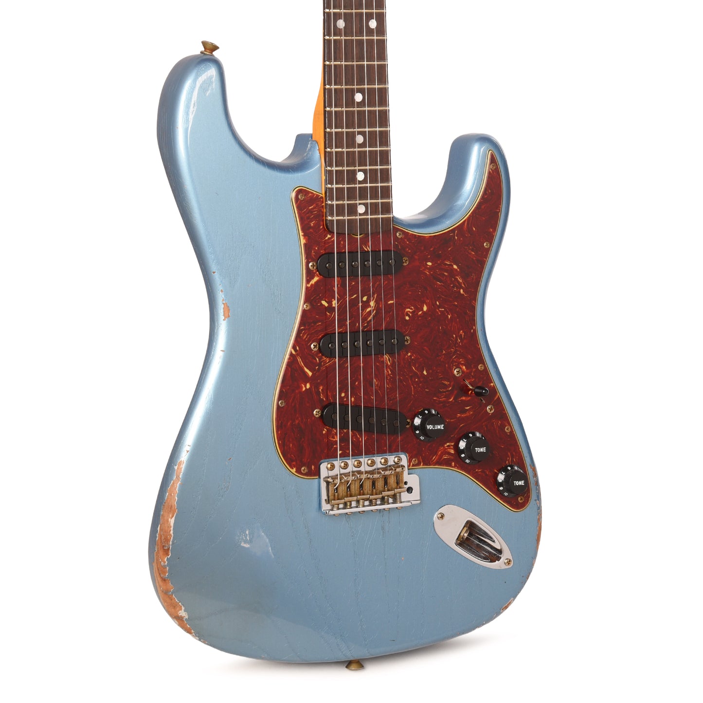 Fender Custom Shop Limited Edition Roasted Stratocaster Super Faded Aged Lake Placid Blue Relic Electric Guitars / Solid Body