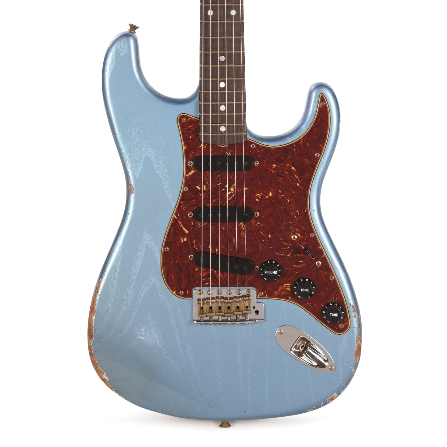 Fender Custom Shop Limited Edition Roasted Stratocaster Super Faded Aged Lake Placid Blue Relic Electric Guitars / Solid Body