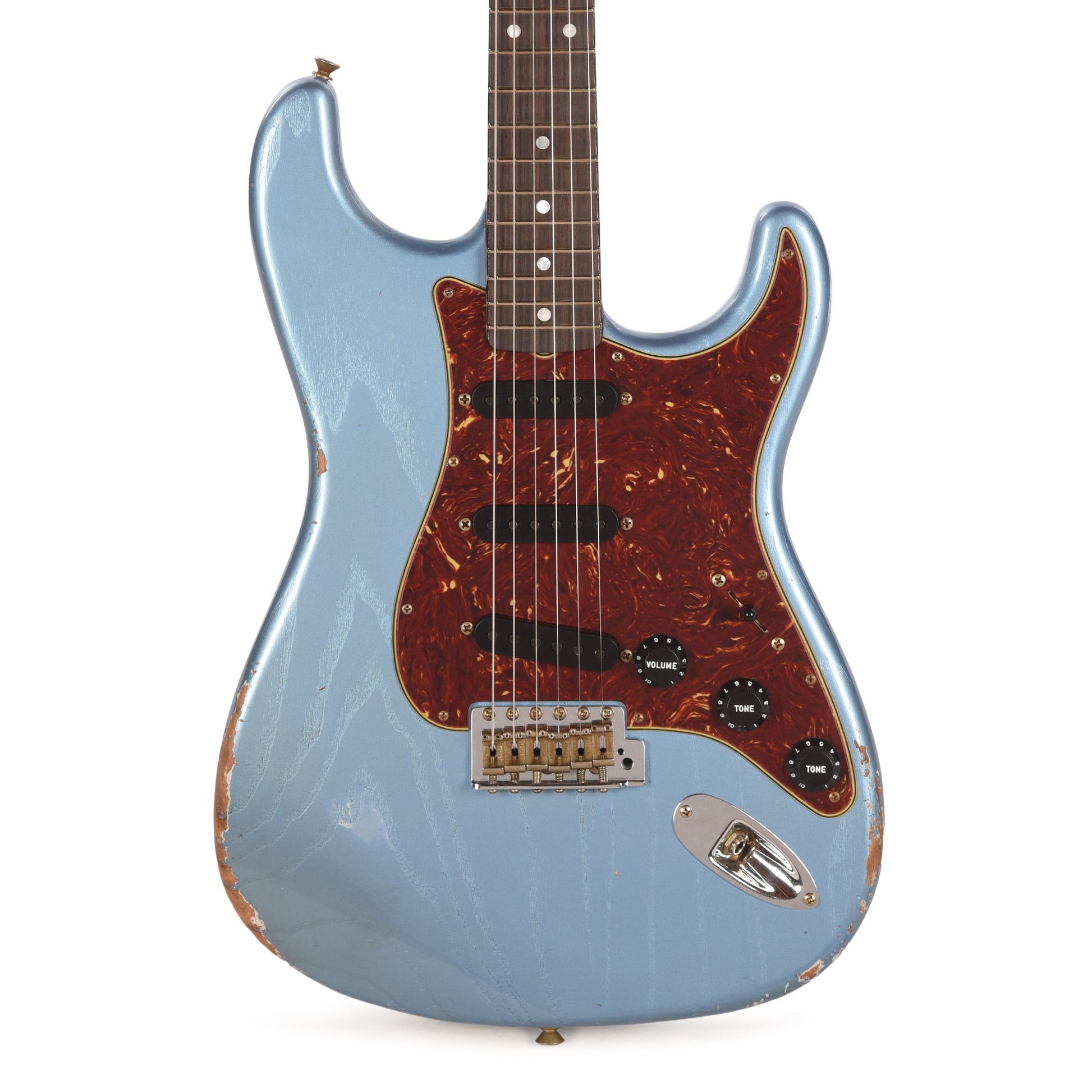 Fender Custom Shop Limited Edition Roasted Stratocaster Super Faded Aged Lake Placid Blue Relic Electric Guitars / Solid Body